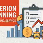 Logo of Hyperion Planning Consulting Service, featuring a modern design with blue and gray colors, symbolizing strategic planning.