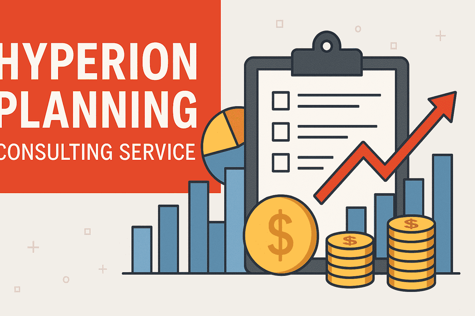 Logo of Hyperion Planning Consulting Service, featuring a modern design with blue and gray colors, symbolizing strategic planning.