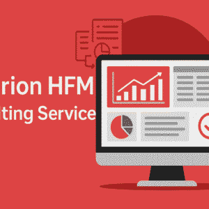 Logo of Hyperion HFM Consulting Service, featuring a modern design with professional colors and typography.