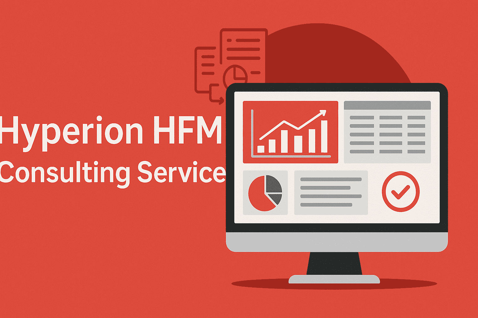 Logo of Hyperion HFM Consulting Service, featuring a modern design with professional colors and typography.