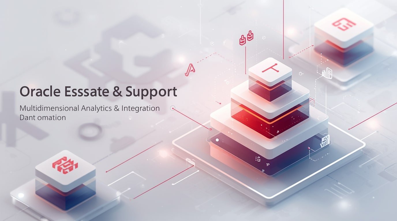 Oracle E-Business Suite interface showcasing various support features and tools for business management.